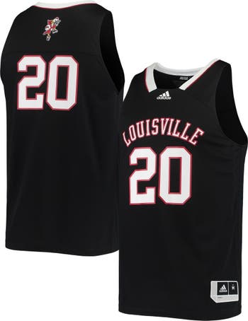 adidas Men's adidas #20 Black Louisville Cardinals Reverse Retro