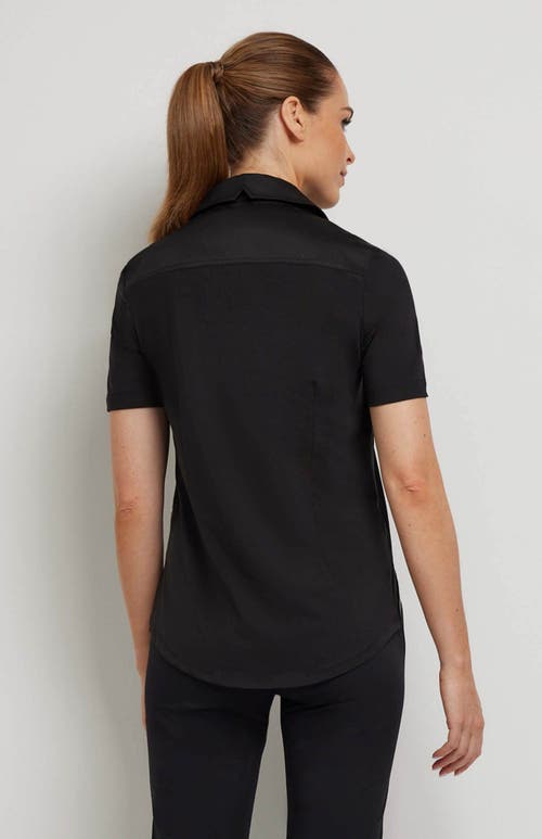 Shop Anatomie Helia Button Up Shirt In Black