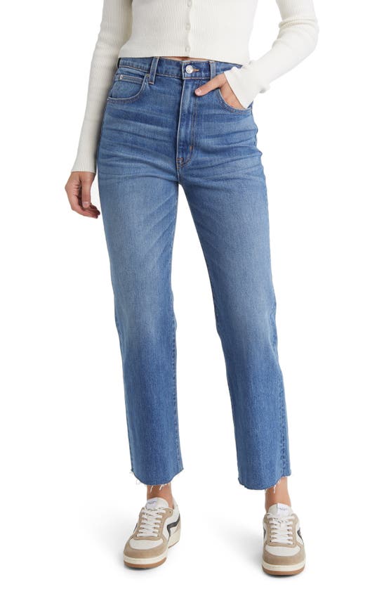 Slvrlake Re-work London Paneled High-rise Straight-leg Jeans In Heart Of Mine