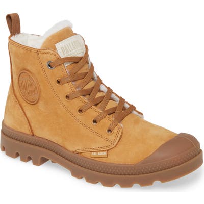 Palladium Pampa Zip Bootie- Brown