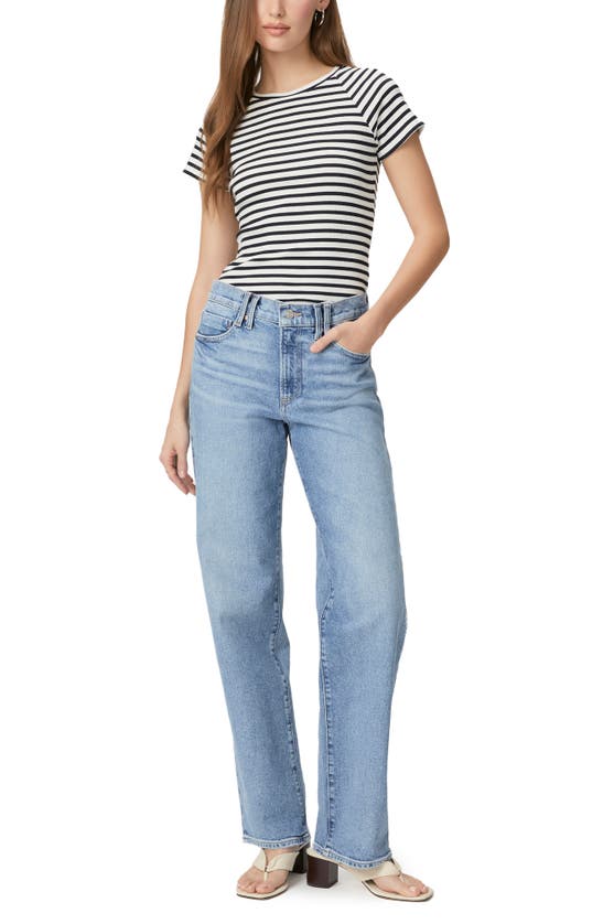 Paige Sasha High Rise Wide Leg Jeans In Sonali Embellished In Leela