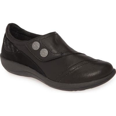 Aetrex Karina Monk Strap Flat - Black