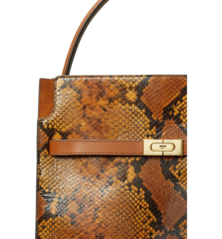 Tory Burch Lee Radziwill Snakeskin Print Small Leather Bag | Nordstrom