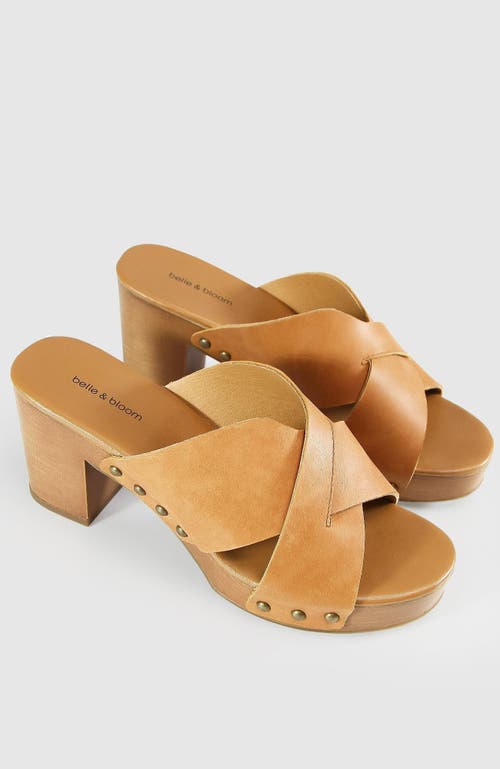 Belle & Bloom Midtown Clog Mule In Tan