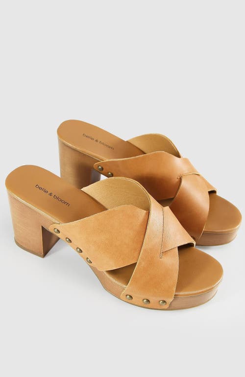 Shop Belle & Bloom Midtown Clog Mule In Tan