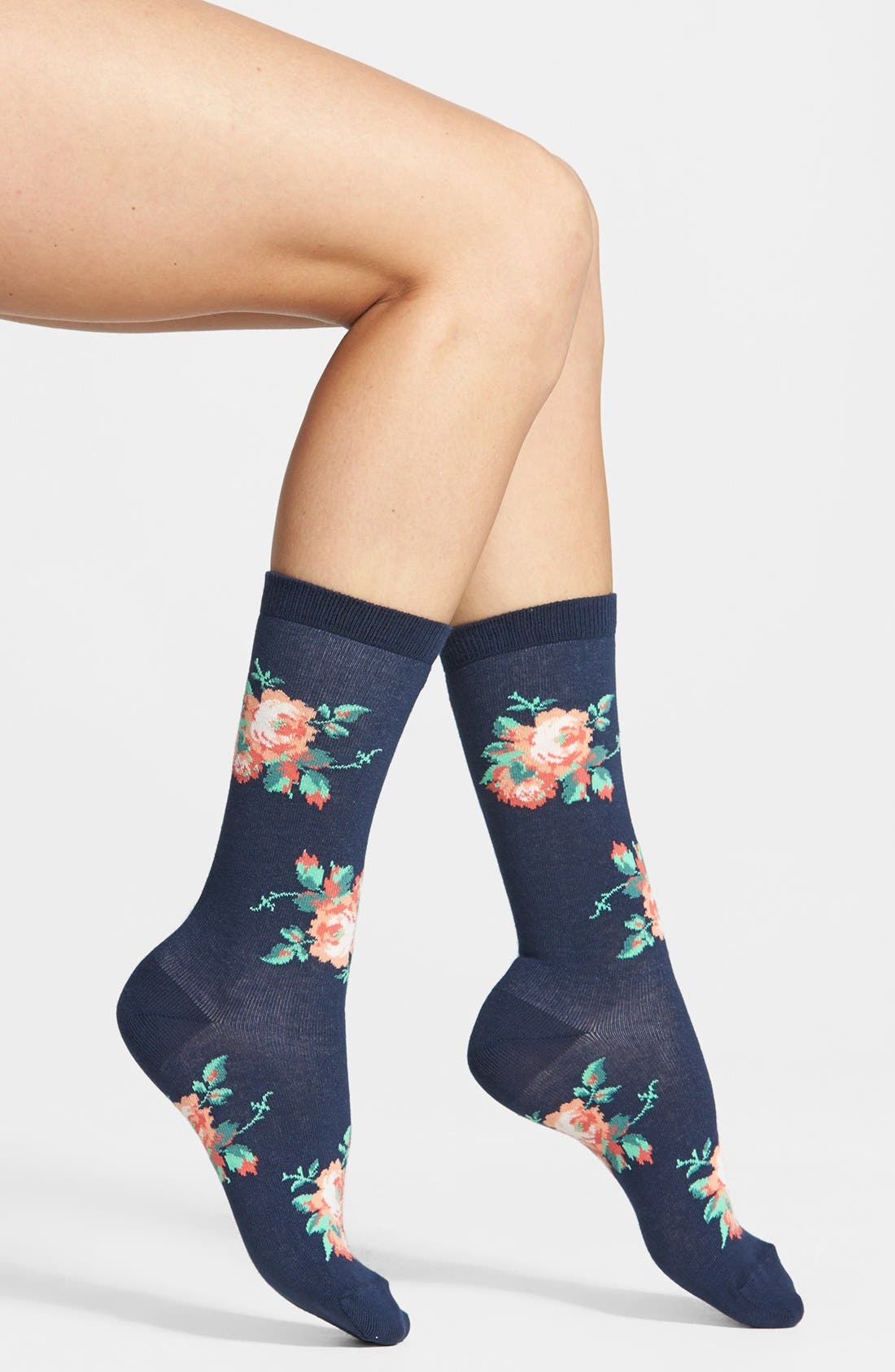 Nordstrom Floral Crew Socks Nordstrom