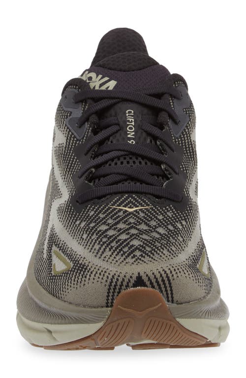 Shop Hoka Clifton 9 Running Shoe In Black/slate