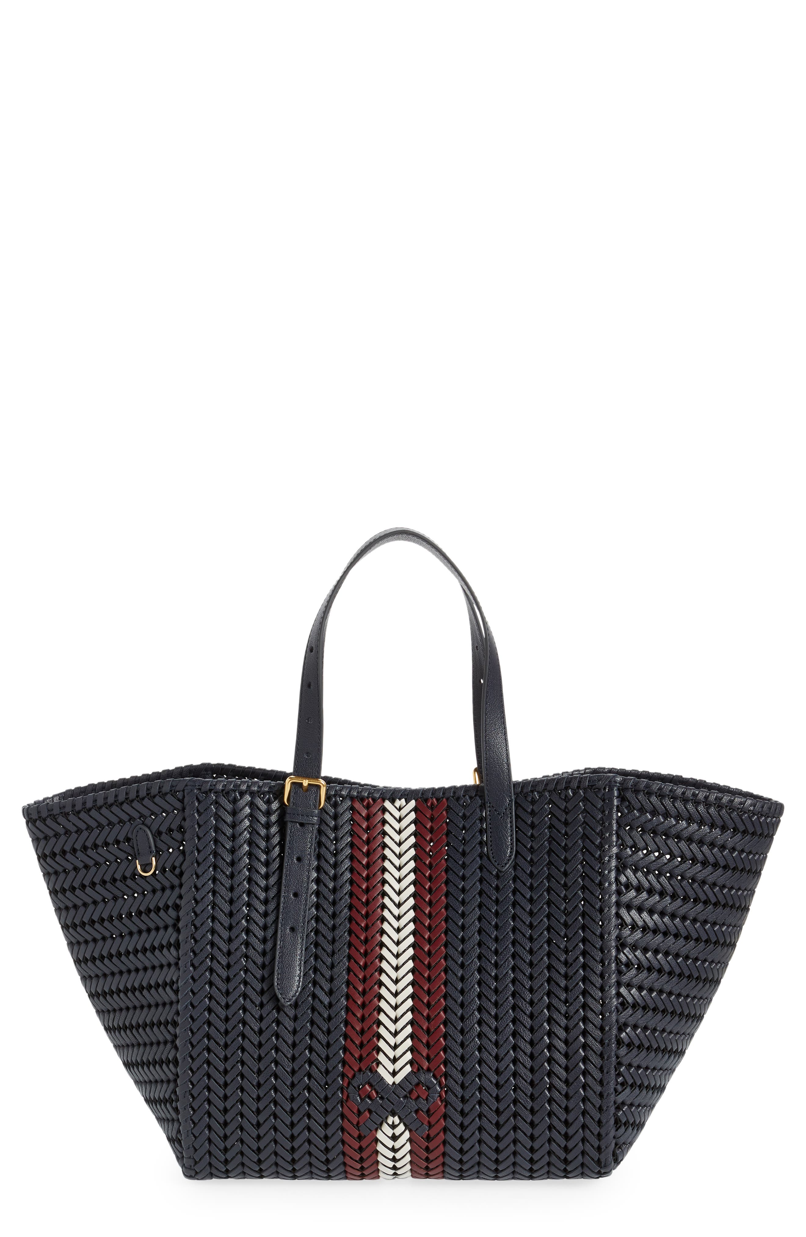 Anya Hindmarch Neeson Square Woven Leather Tote | Nordstrom