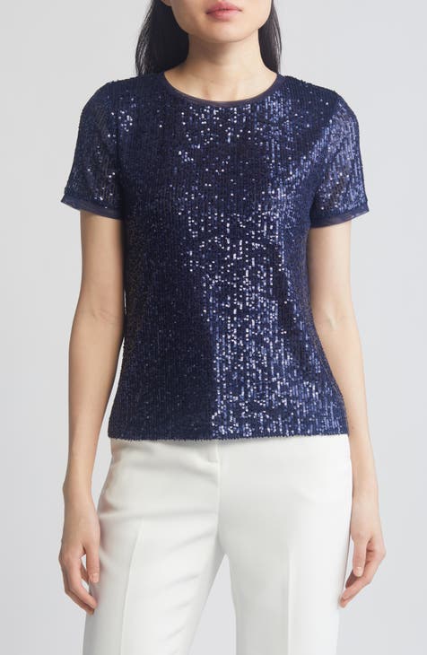 Anne Klein Tops For Cheap - Floral Embroidered Lace Cropped Blouse