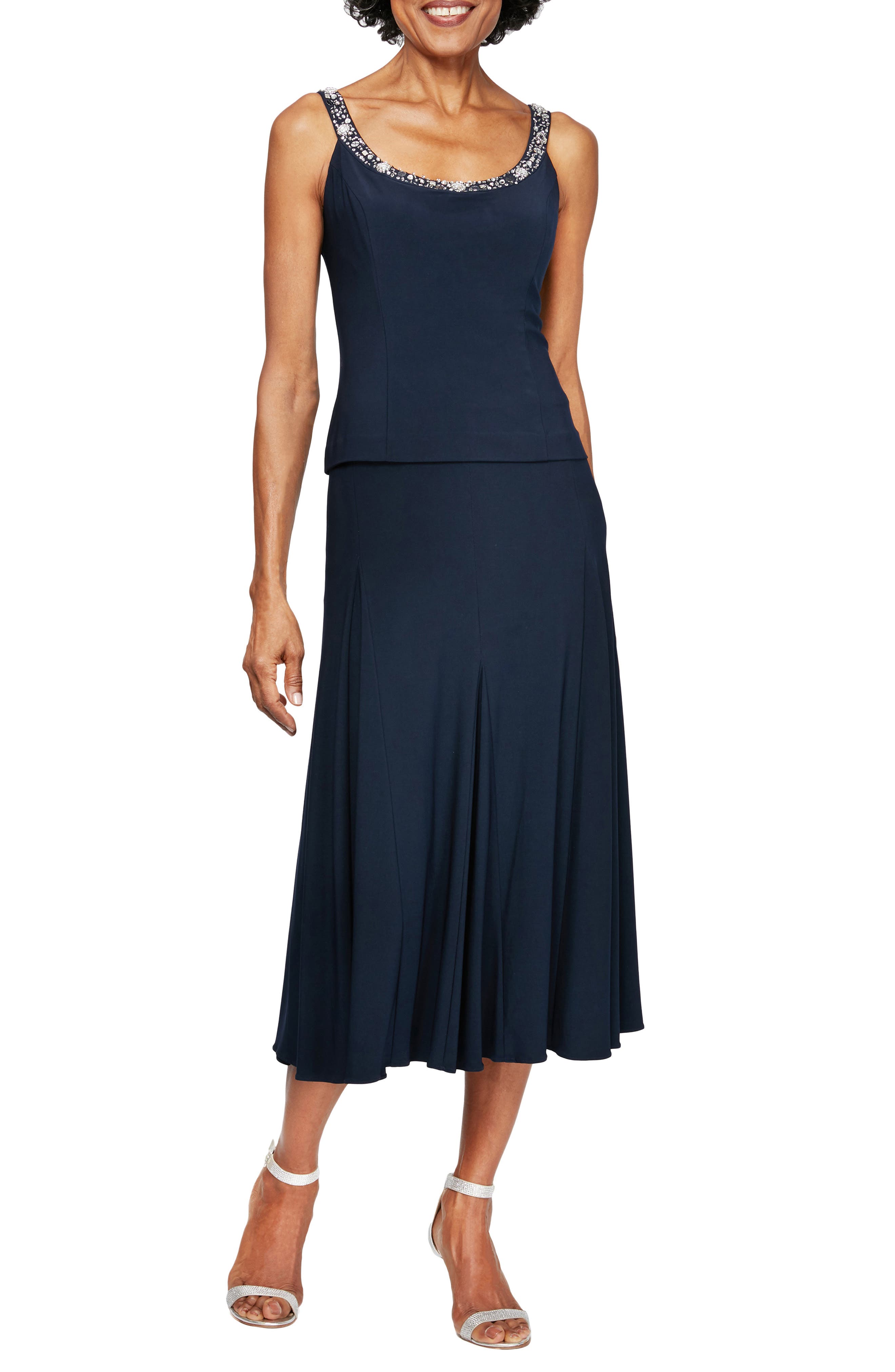 Alex Evenings Beaded Jersey Dress & Jacket Nordstrom