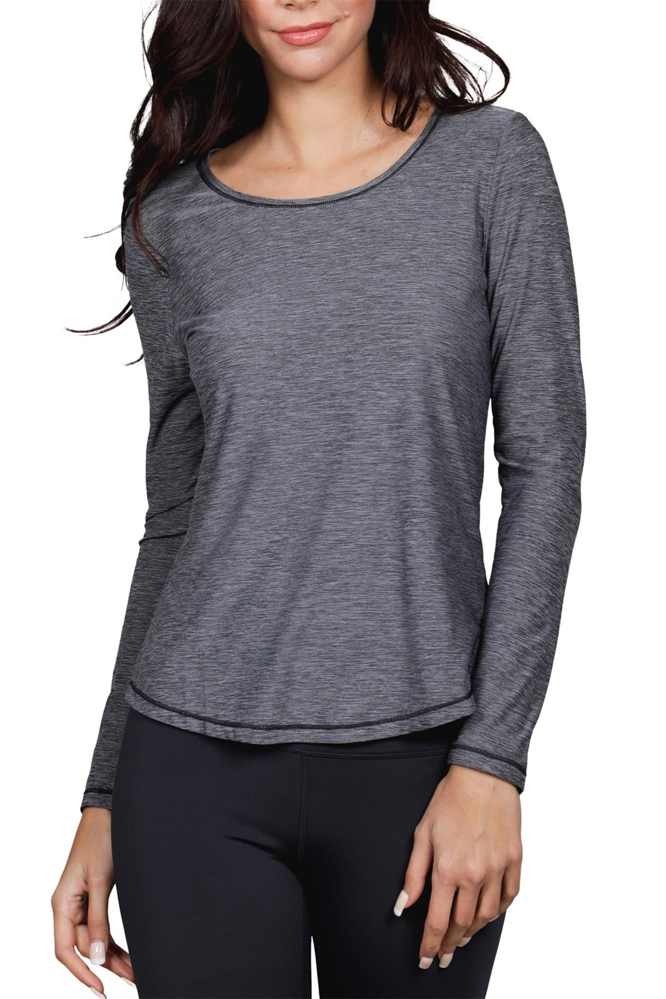 90 Degree By Reflex | Scoop Neck Long Sleeve Top | Nordstrom Rack