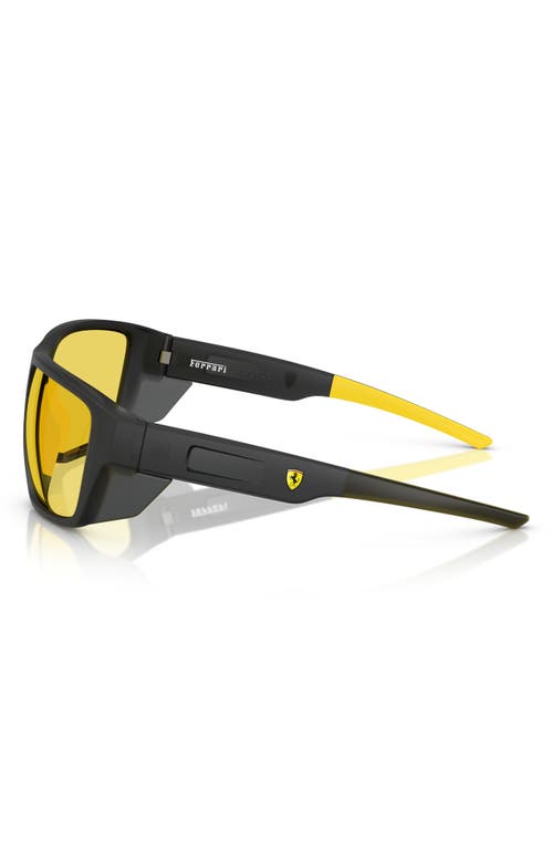 Scuderia Ferrari 61mm Rectangular Sunglasses In Yellow