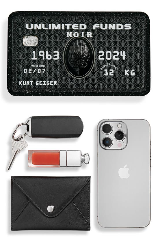 Shop Kurt Geiger Credit Card Clutch In Black