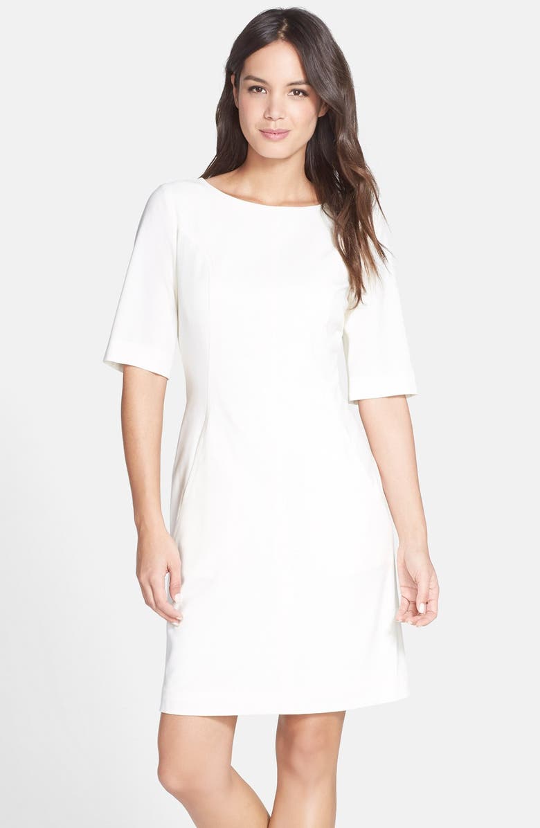 Tahari Seamed A-Line Dress, Main, color,