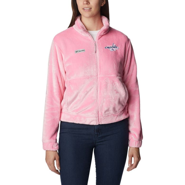 Shop Columbia Pink Washington Capitals Fire Side Full-zip Jacket