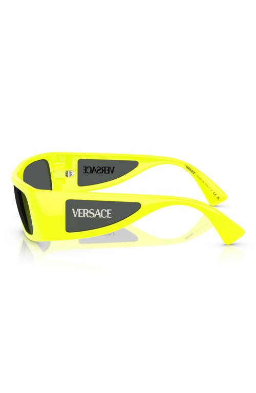 Shop Versace 57mm Pillow Sunglasses In Yellow