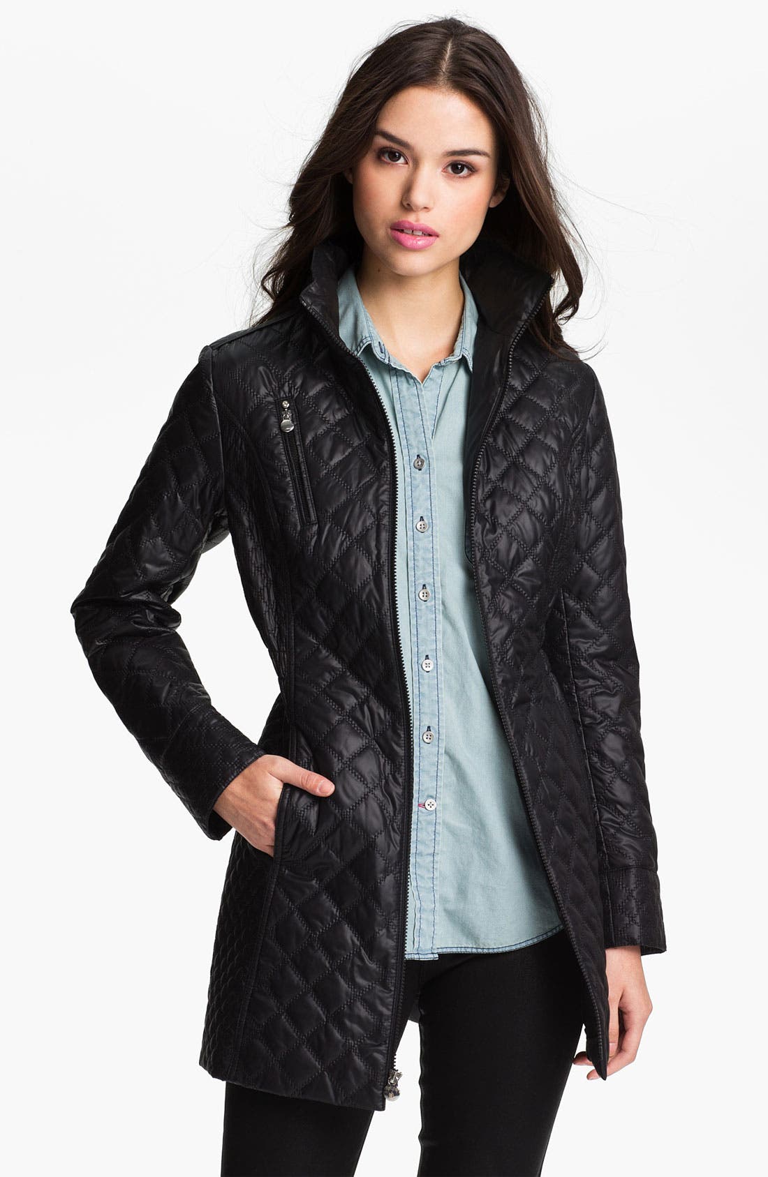 laundry by shelli segal quilted coat