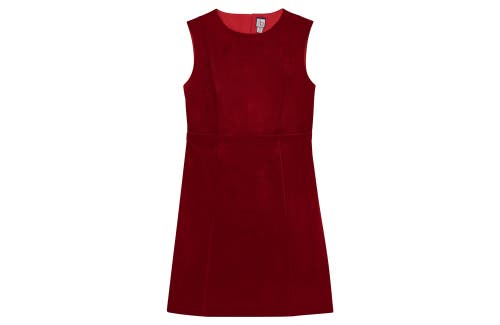 Shop Busy Bees Victoria A Line Shift Dress In Red Velvet