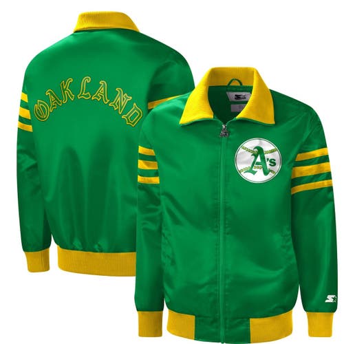 Men's Starter Kelly Green Oakland Athletics Cooperstown Collection