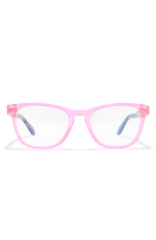 Neon Pink Tortoise/ Clear