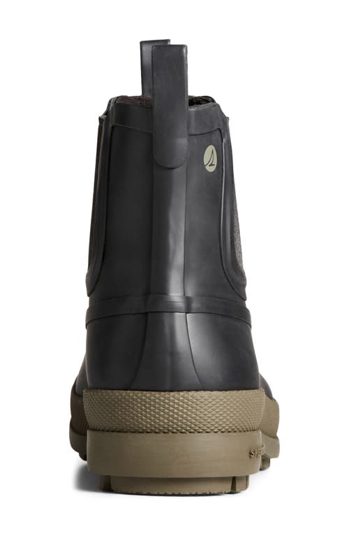 Sperry Cold Bay Waterproof Chelsea Rain Boot In Black