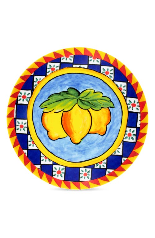 Dolce & Gabbana Dolce&gabbana Carretto Lemon Set Of 2 Dessert Plates In Yellow