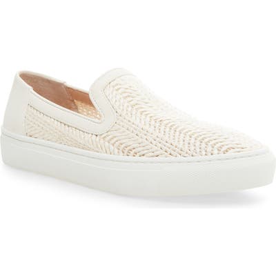 Steven New York Kicks Slip-On Sneaker, White