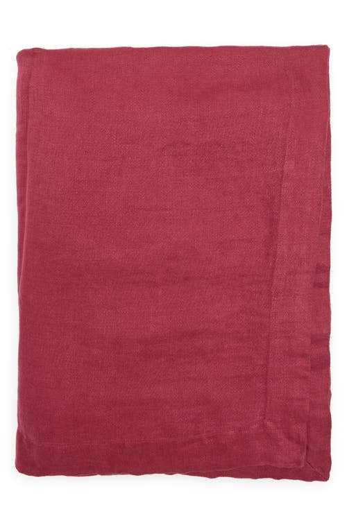 Tekla Linen Tablecloth in Claret at Nordstrom