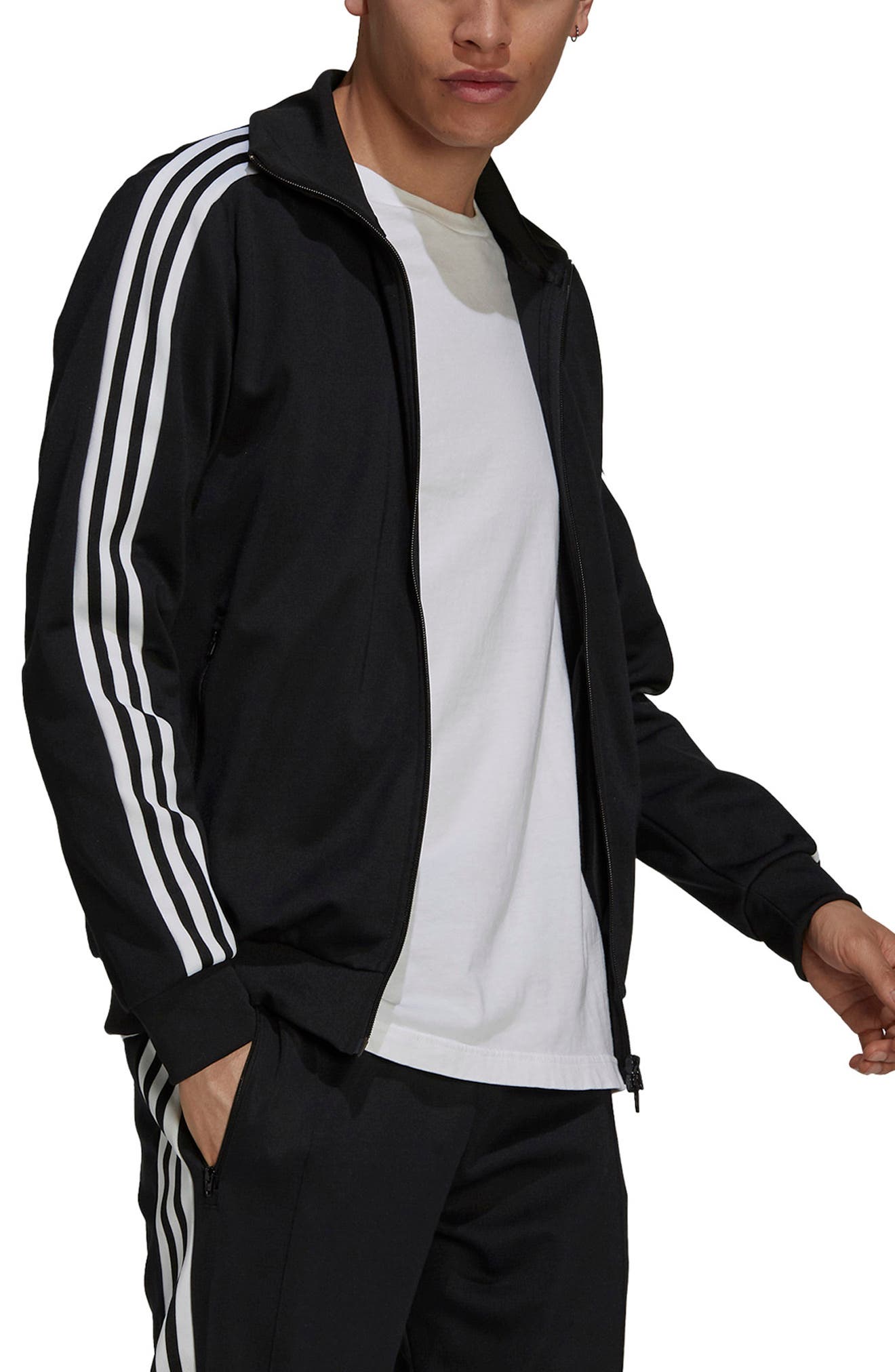 adidas originals beckenbauer track top black