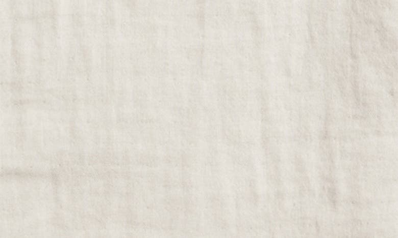 Rowan Leeds Cotton Gauze Short Sleeve Button-up Shirt In Chalk