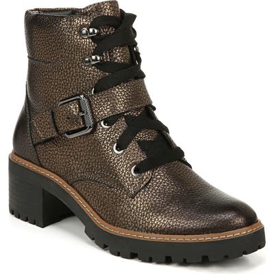 Naturalizer Tia Water Repellent Bootie- Metallic