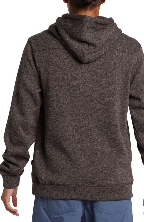 Shop Quiksilver Keller Fleece Lined Hoodie In Canteen Heather