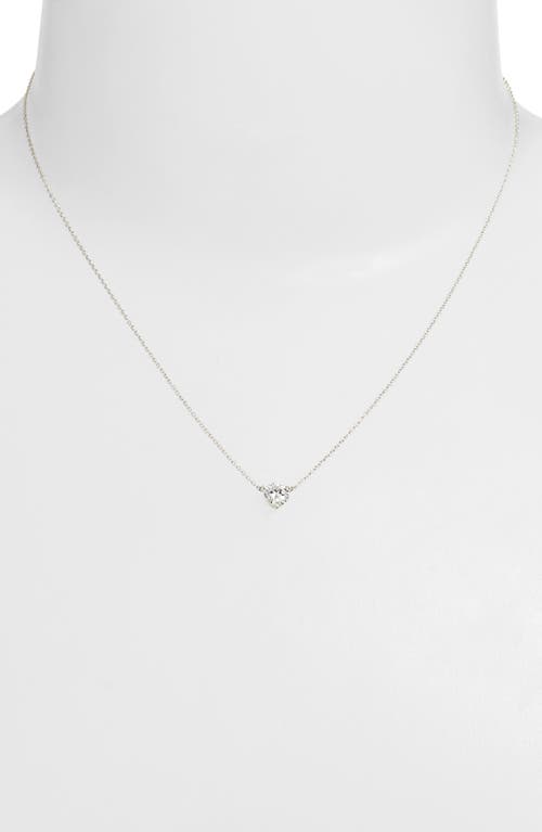 Shop Lightbox 0.50-carat Lab Grown Diamond Pendant Necklace In White/14k White Gold