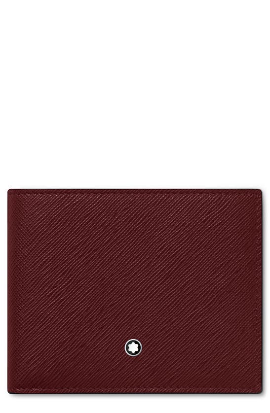 Montblanc Sartorial Wallet 6cc In Red