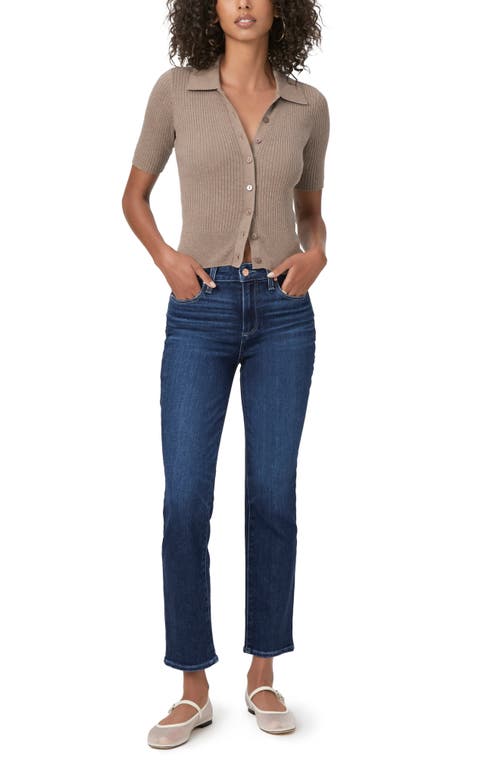 Shop Paige Cindy High Waist Ankle Straight Leg Jeans In Sagrada