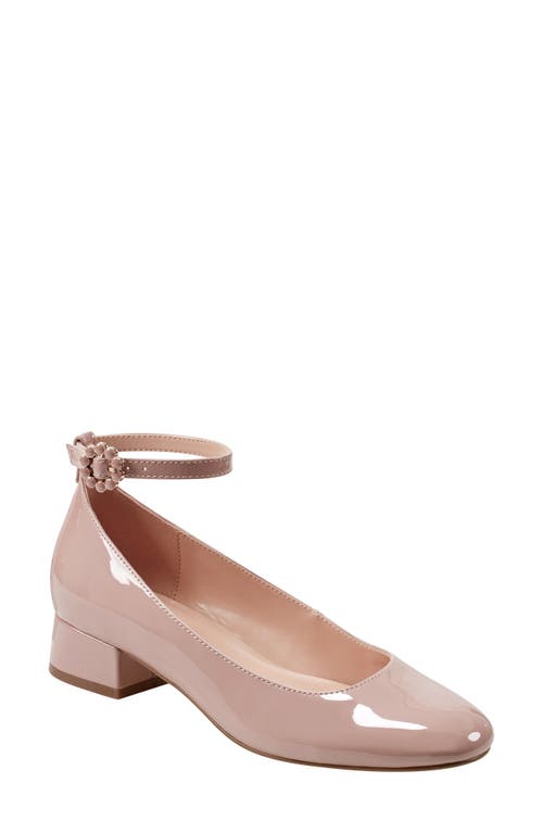 Bandolino Women's Lexy Ankle Strap Low Block Heel Pumps In Light Pink