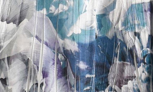 KOMAROV KOMAROV CHARMEUSE & CHIFFON MIDI COCKTAIL DRESS