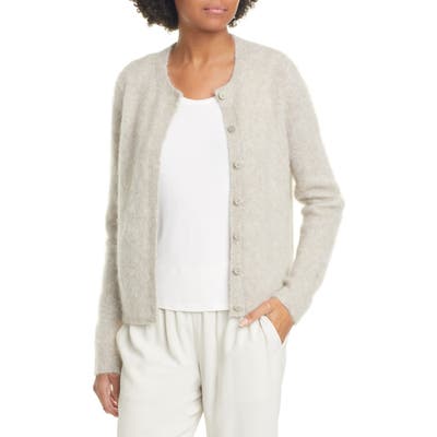 Eileen Fisher Crewneck Cardigan, Beige