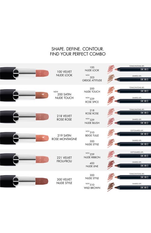 Shop Dior Rouge  Contour Lip Liner In 259 Nude Ribbon