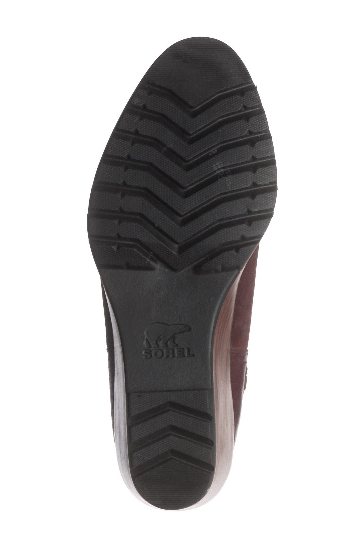 sorel after hours mid top waterproof suede boot