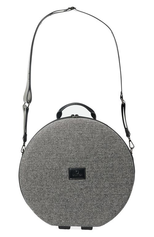 Shop Brixton Done Proper Wide Brim Hat Travel Case In Grey/black