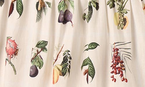 Petal And Pup Petal & Pup Botanique Fruit Print Cotton Midi Sundress In White