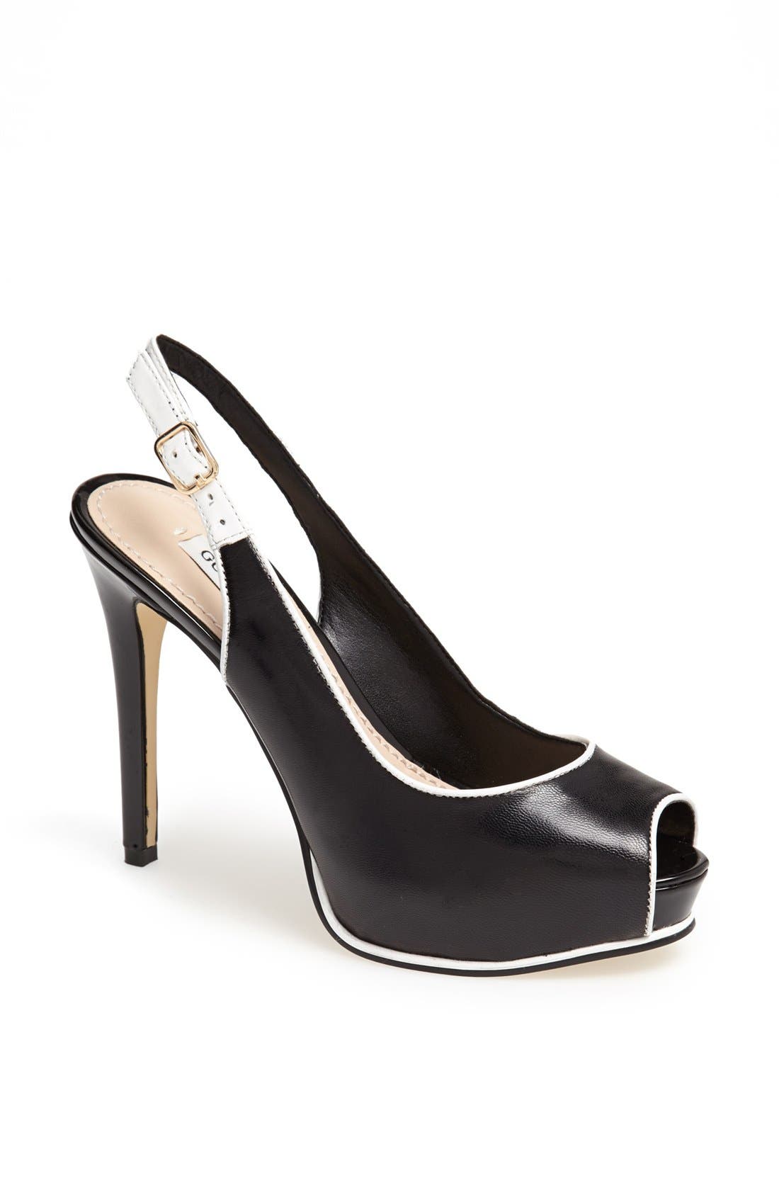 GUESS 'Huela' Peeptoe Slingback Pump (Women) Nordstrom