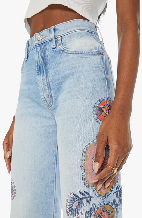 Shop Mother The Maven Sneak High Waist Wide Leg Jeans In Side To Side