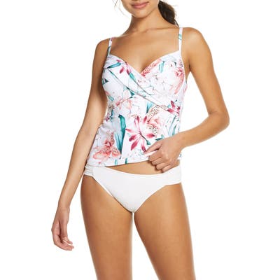 La Blanca Underwire Tankini Top, White