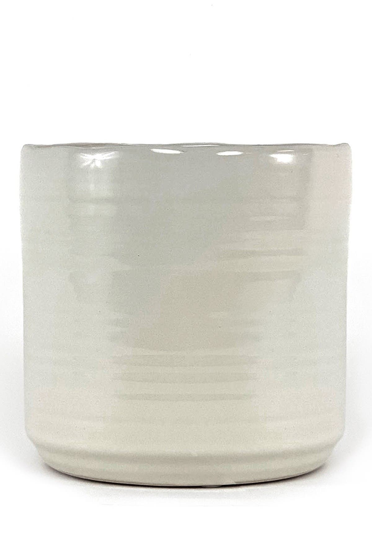 Lyght Candle Co Coconut Sea Salt Cream Organic Top Ceramic Candle In Cream