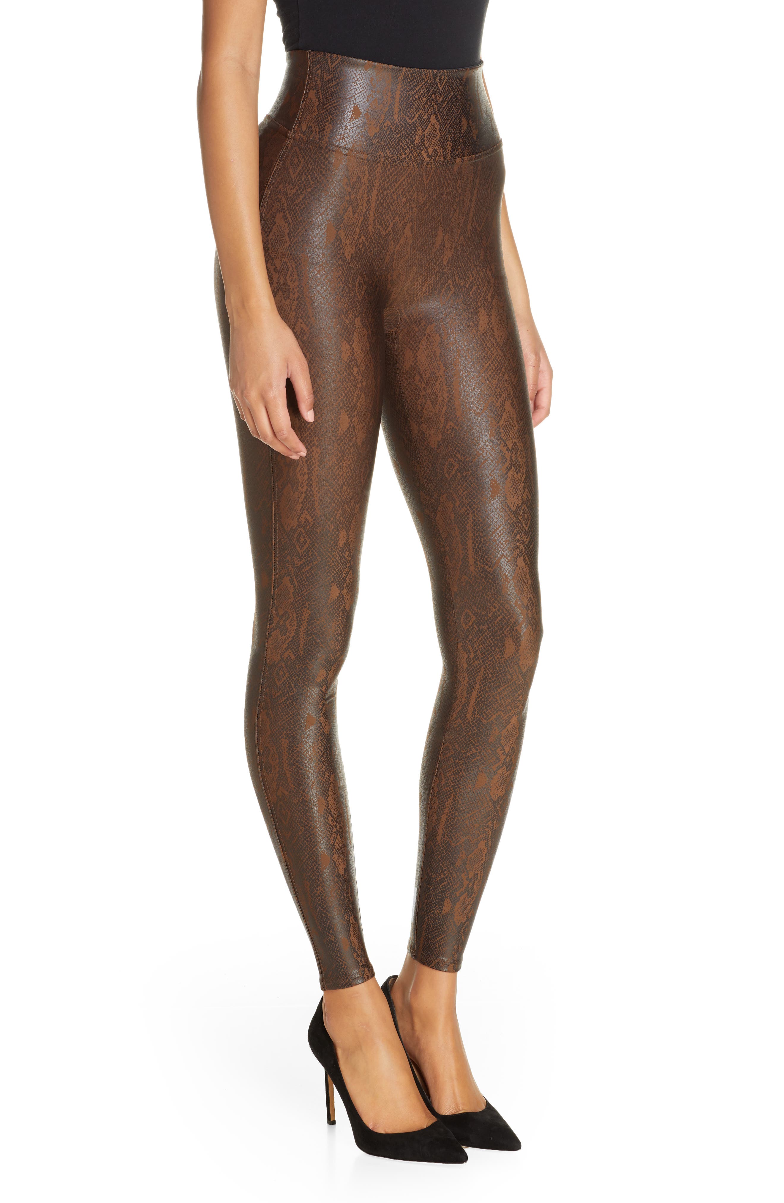 spanx snakeskin leggings