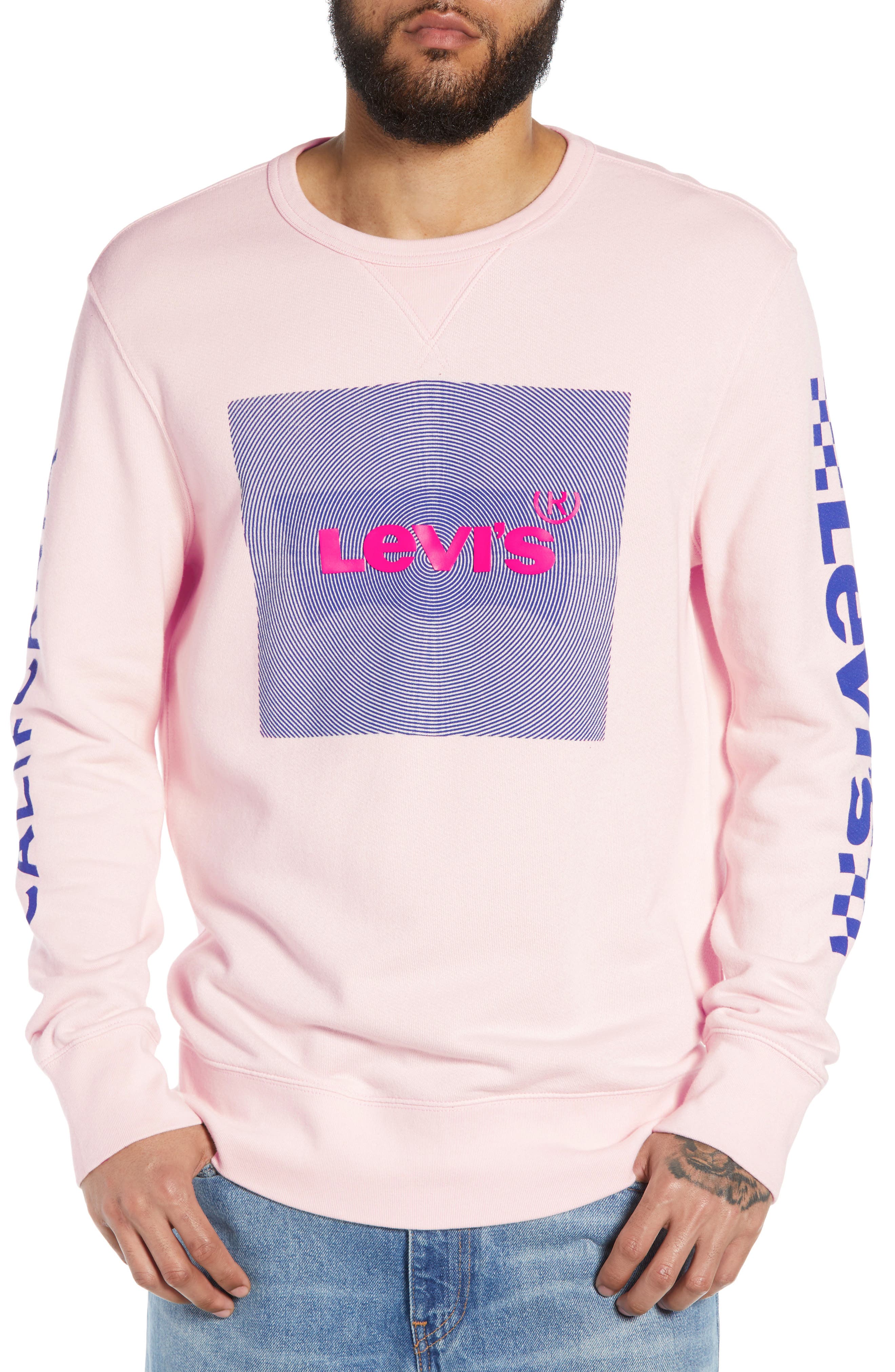 longline crew neck sweatshirt