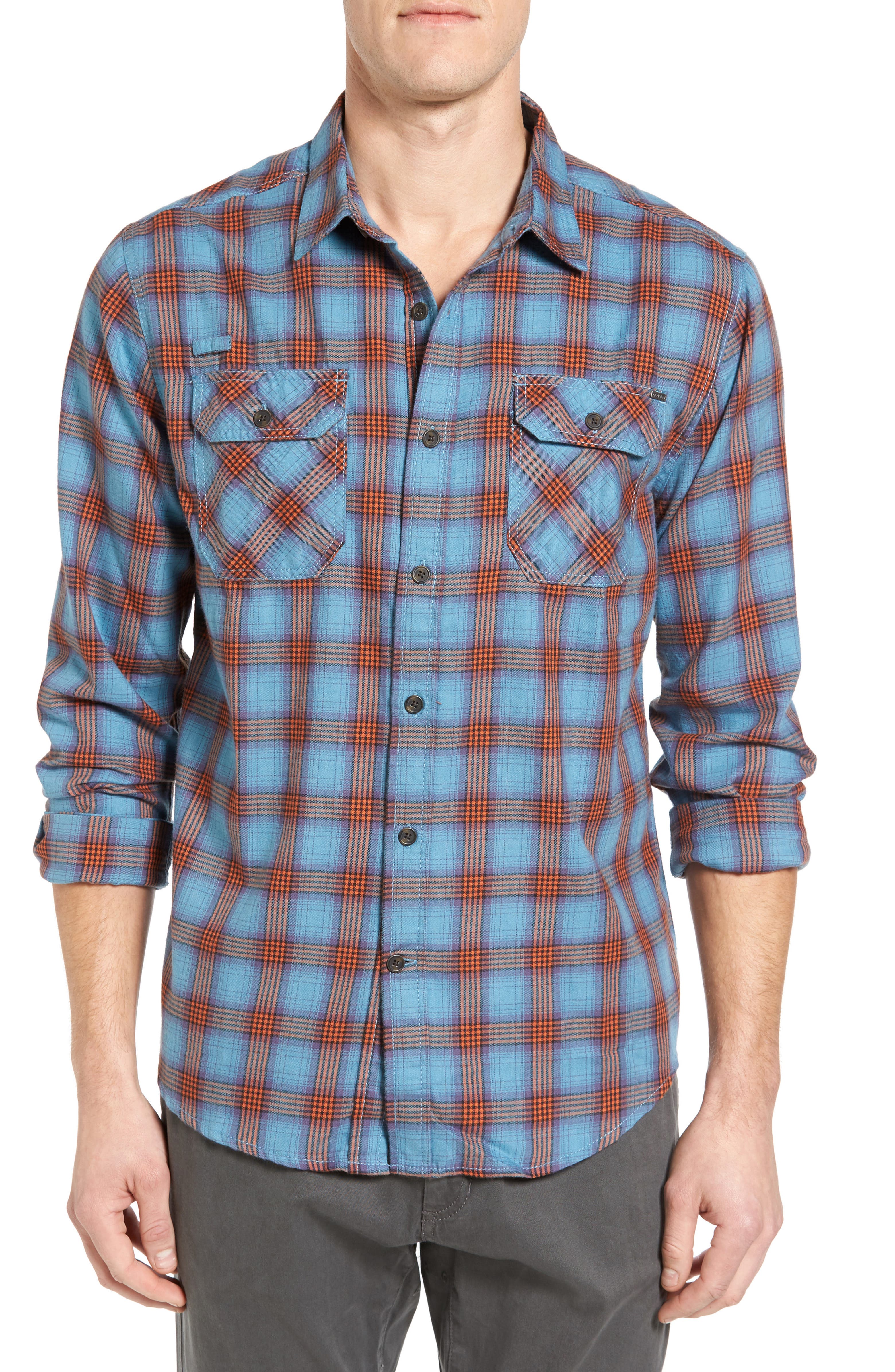 Gramicci Burner Regular Fit Plaid Flannel Shirt | Nordstrom