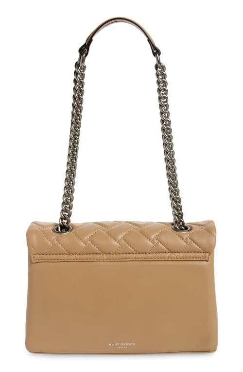 KURT GEIGER KURT GEIGER LONDON KENSINGTON X QUILTED LEATHER SHOULDER BAG 
